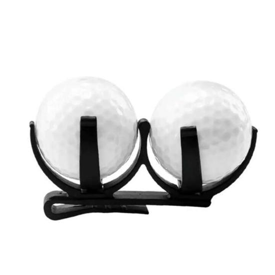 Golf Ball Holder Clip Rotatable Claw Secure Grip Professional Foldable Portable 2 Golf Balls Organizer Clamp Golf Accessories Golfer Gift