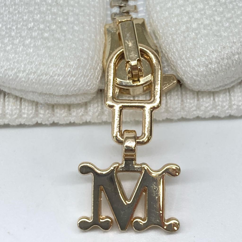 Max Mara 2319110332 CARTONE BURSON JACQUARD LOGO Jacket 38 whiteUsed