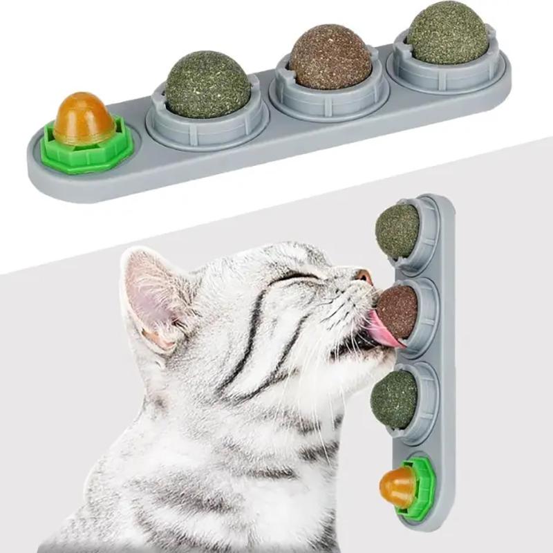Natuurlijke Kattenkruid Kat Muur Plakbare Bal Speelgoed Krabbers Snoepjes Gezond Natuurlijk Verwijdert Balletjes om de Spijsvertering te Bevorderen Kattenkruid Snack