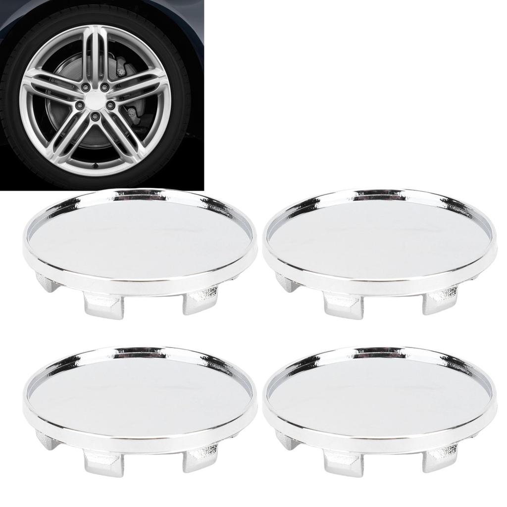 Wheel Center Cap, Tire Hub Cap, Outer Diameter 59mm, Inner Diameter 51mm, Universal Fit Most Vehicles (Plated)