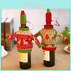 Christmas Knit Sweaters Wine Bottle Decor For Holiday Atmosphere