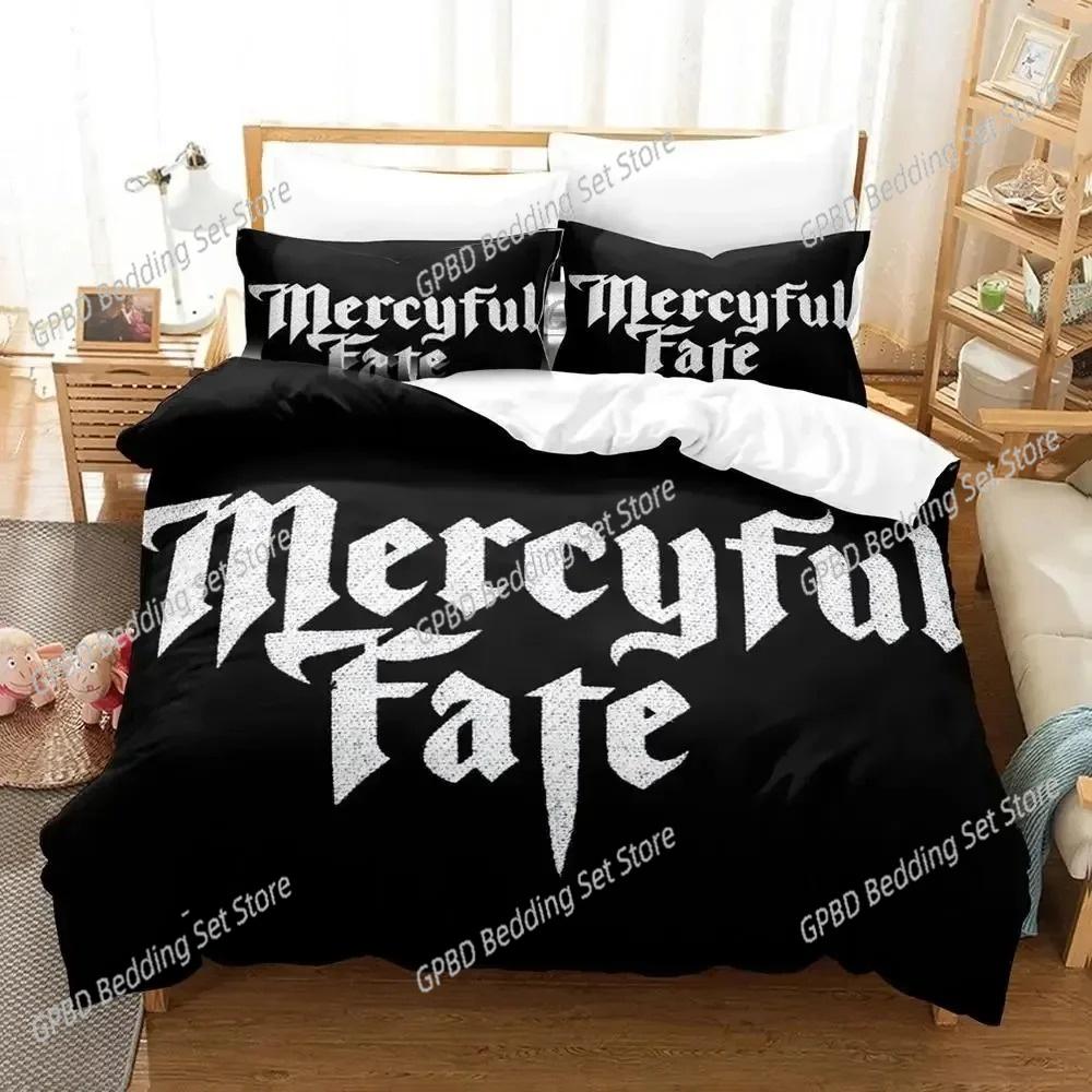 Mercyful Fate Bettwäsche-Set Für Schlafzimmer Weiche Moderne Tagesdecken Bequeme Kinder Kinder Weiche Bettbezüge Bequeme Steppdeckenbezüge Und Kissenbezüge