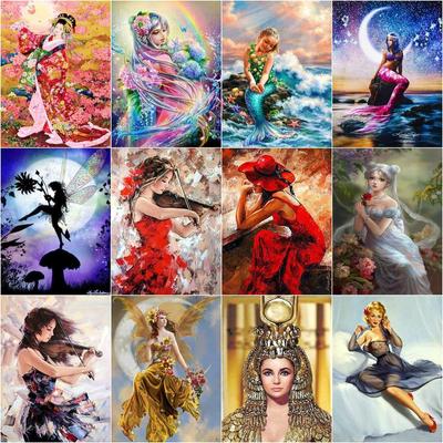 Diamond Embroidery Kits Abstract Figure Wall Decors Handicraft Rhinestone Needlework On Canvas Diy Diamond Mosaic