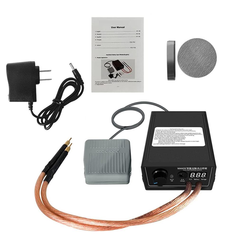 ABS 8000W High Power Dual Pulse Spots Welding Machine Welding Tool Spot Welding Portable Reliable US US Plug