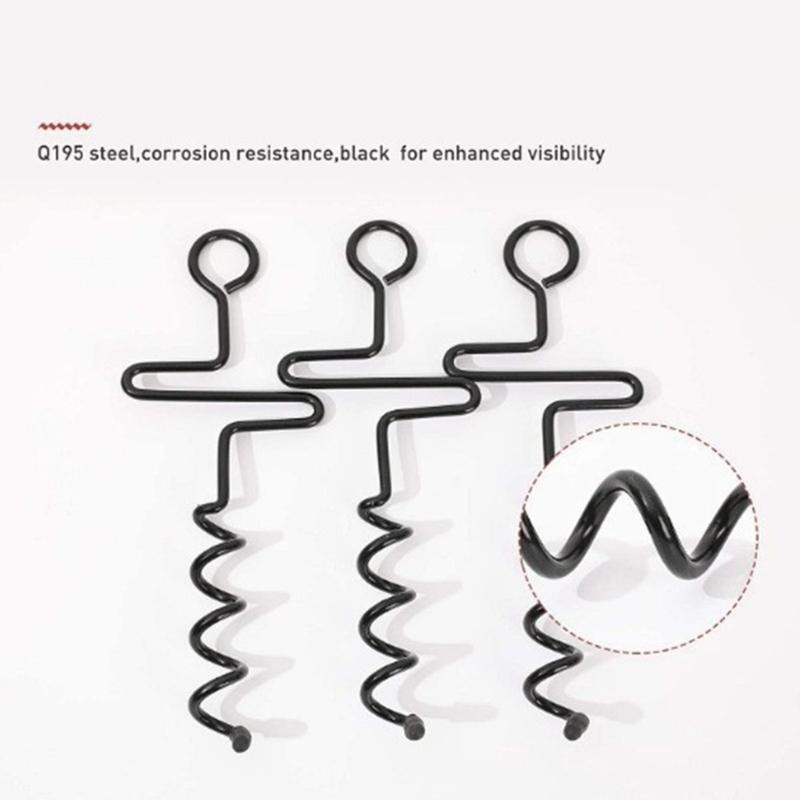 4pcs Impregnable Inflexible Tent Stakes Canopies Awnings Nails Tent Pegs Stakes for Firmly Anchoring Tents