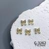 Lux Zircon Bowknot Nail Art Jewelry - Sparkling French Niche Design