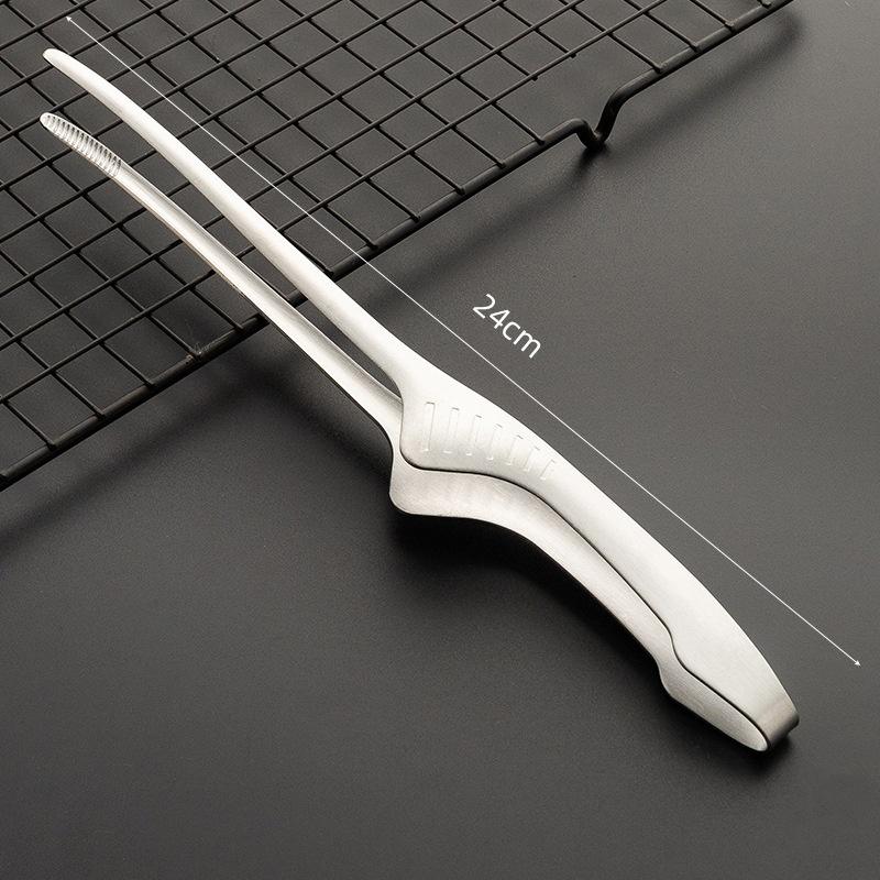 1/2pcs Stainless Steel Food Pliers Picnic Anti Tongs Used For Barbecue Salad Tongs Buffet Dinner Steak Tong Kitchen Cooking Tool