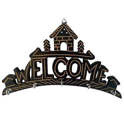 Wooden Key Hanger Holder Wall Hanging Decor Welcome Home