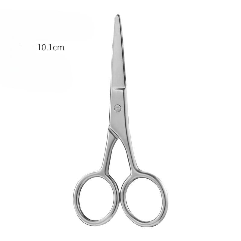 Stainless Steel Beard Clipper Beard Scissors Nose Hair Scissors Makeup Scissors Household Hair Embroidery Hair Clippers