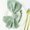 10pcs Handmade Gauze Napkins 30X30cm Cotton Cloth Napkins  Fabric Serviette Gauze Table Towels for Wedding Party Baby Shower Set