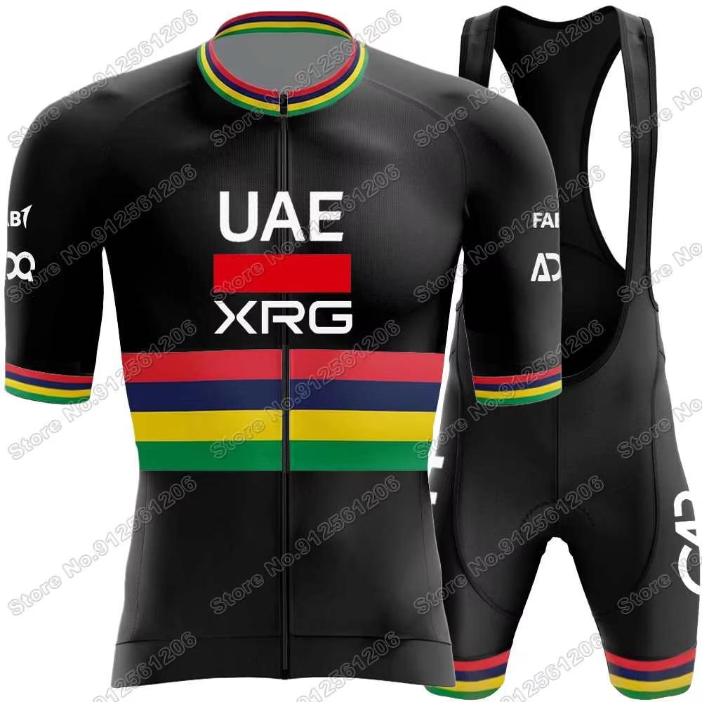 Team Tadej Pogačar Radtrikot Set Italien Frankreich Spanien Schweiz Tour Radsportbekleidung Herren Rennrad Trikot Trägerhose