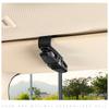 Pack of 2  Car Glasses Holders with Card Clip, Sunglasses Holder, 180° Rotating Glasses Clip with Cards, Double Ended Clip for All Vehicle Models
