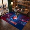 Chicago Cubs Personalized Crystal Velvet Carpet, Customized Name Text Soft Anti‑Slip Rug for Living Room Bedroom