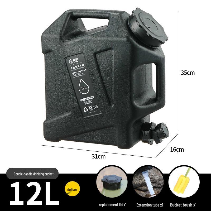 

12 л ПЭ Ведро для хранения воды для улицы с краном для кемпинга и домашнего использования
