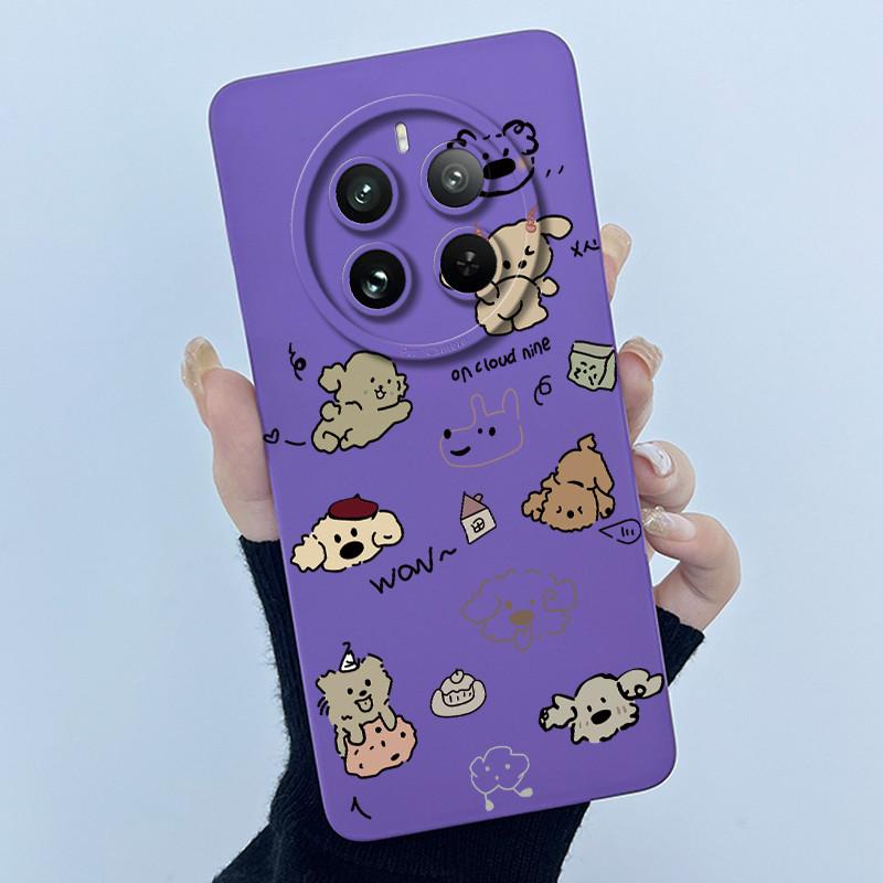 Case For Realme 12 Pro Plus 12 Plus 12X 5G Phone Case Cartoon Pretty Flower Liquid Silicone Soft TPU Protective Cover Shell Capa