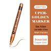 Super Gold Flash Metallic Marker - Black Card Photo Highlight Pen for DIY & Crafts