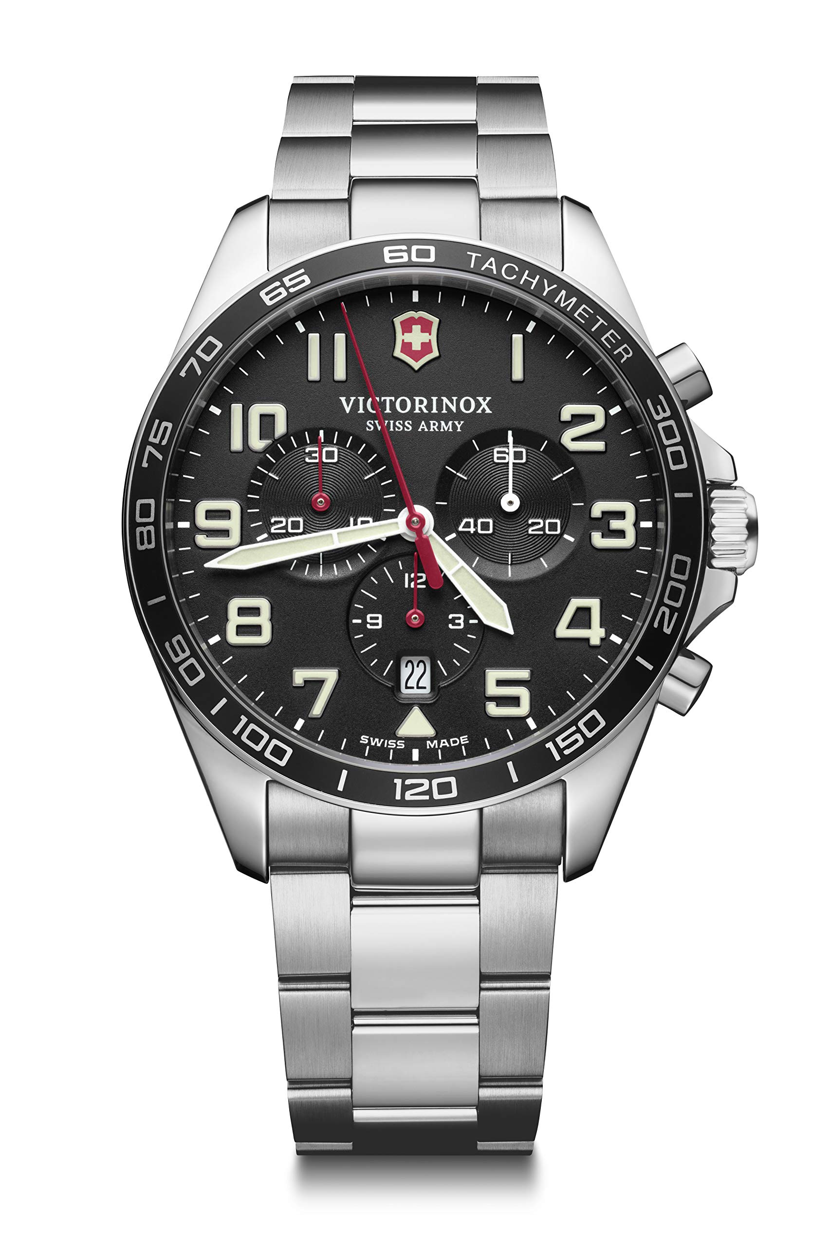 

Watch FIELDFORCE CHRONO Stainless Steel Case Black Dial Stainless Steel Bracelet Gift 241855 [Victorinox] (316L) [