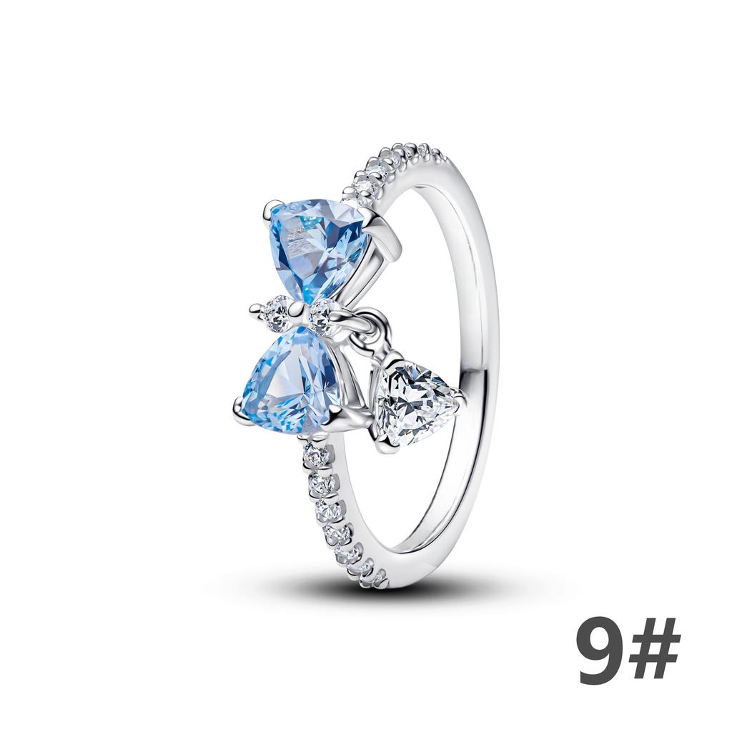 925 Silber Luxus Gold Sexy Schmetterling Ohrstecker Ringe Herz Schleife Stil Armband Anhänger Halskette Blume Frau Feinschmuck