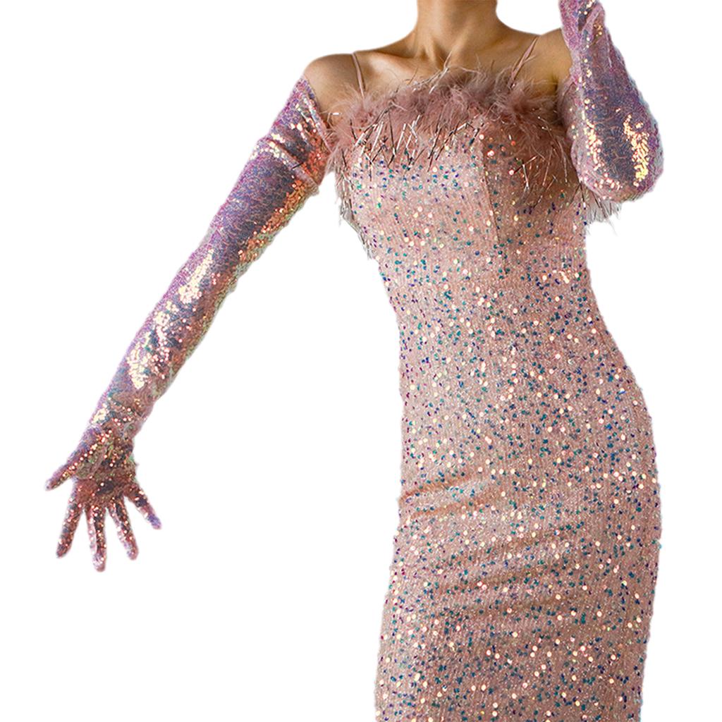 2lots Sophisticated Lace Evening Gloves Party Costume Gloves Fashionable Gloves for Weddings and Dinners