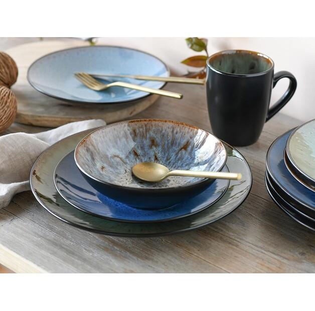 CreaTable Bali Blue/green Dinnerware Set, 16 Pieces (23629)
