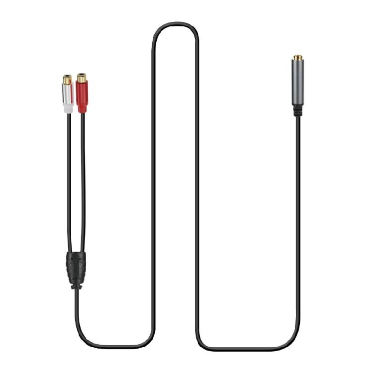 6.35mm to 2RCA Adapters Cord, 1/4Inch TRS Stereoed Female to 2RCA Female Y Splitters Line Extension Cable 30/180/300cm