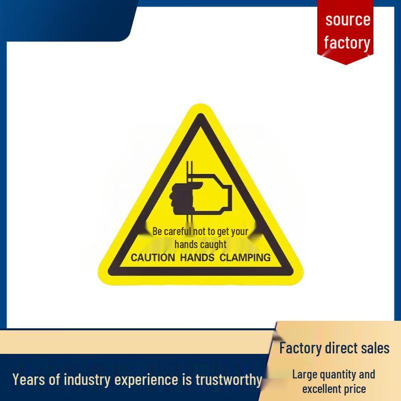 Pinch Hazard Warning Sticker