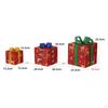 3Pcs Christmas Light Up Present Boxes Decoration Handmade Lightweight with 3 Different Sizes for