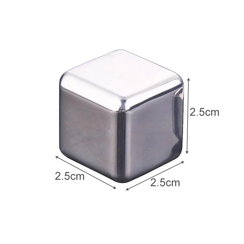 2/4 STÜCK Eiswürfelkugel Lebensmittelqualität Edelstahl 304 Schnellgefrieren Whiskey Heimgebrauch Kühlwerkzeug Haushalt Stein Eiskugel Eiswürfel