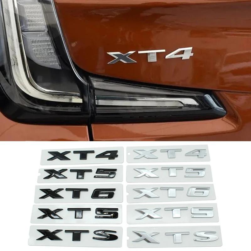ABS Car Tail Letters Emblem Sticker for Cadillac XT4 XT5 XT6 XTS CT4 CT5 CT6 AWD ATS-L Auto Rear Trunk Badge Exterior Decoration