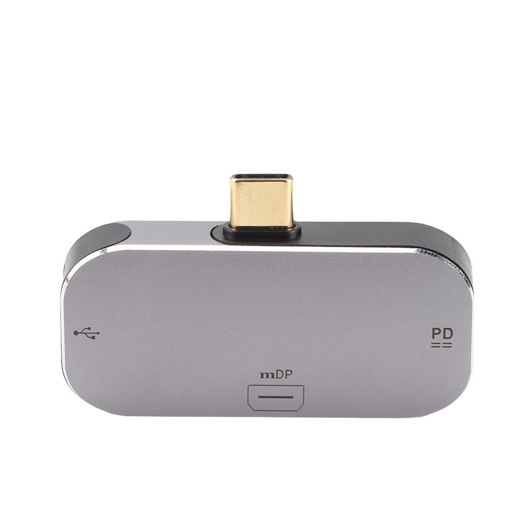 Docking Station 3 in 1 Type C Male to Mini DP USB A Type C Female USB C Dock for Windows for Android for OS X