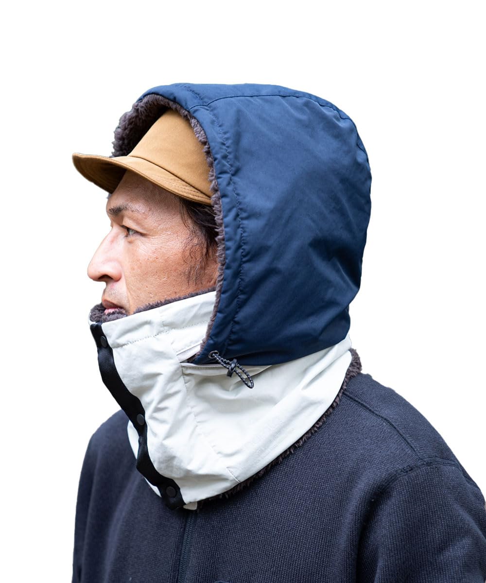 

Nakota KAKURE Hood Neck популярный бренд для мужчин и капюшон с пушистой хлопковой боа Идеально для и Светло-серый и темно-синий Идеально для зимы и Теплее,