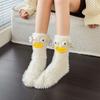 Cartoon Funny Tube Socks Plush Furry Plush Sock Cute Floor Stockings Women  Gifts