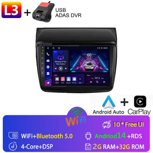 For Mitsubishi Pajero Sport 2 L200 Triton 2008 - 2016 Car Radio 2 Din Android Auto Multimedia Carplay 2din DVD GPS Navigation