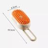 Electric Brush Pet Hair Comb Steam Spray Detangling Feature Cat Comb 3-in-1 Design Massage Function Hair Removal Comb