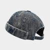 Japanese-style Washed Denim Bucket Hat - Trendy Brand, Unisex, Letter B, Retro Street Hip-Hop Sailor Hat, Cuffed Farmer Hat