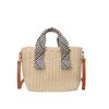 Holiday style casual beach straw bag women's summer new large-capacity seaside woven shoulder portable tote bag