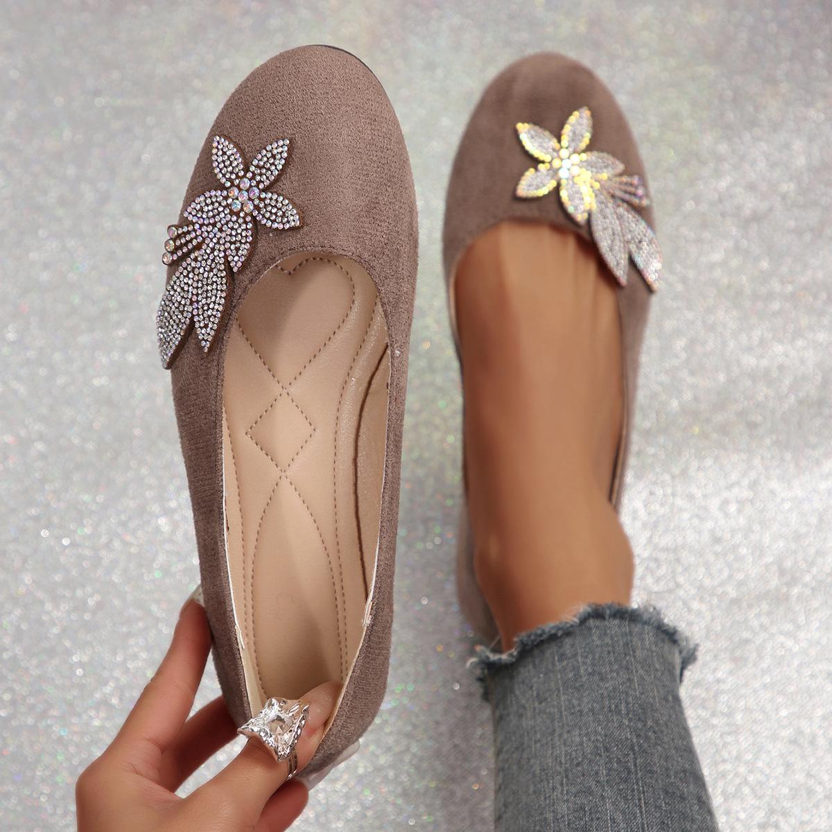 New Round-toed Flat-bottom Women s Low-cut Casual Single Shoes 36 серый