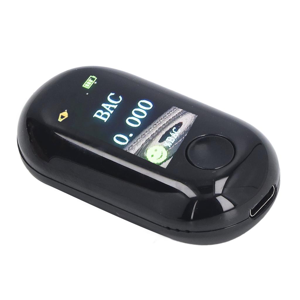 Alcohol Tester USB Charging Contactless Accurate Mini Breath Alcohol Detector with 3 Indicator