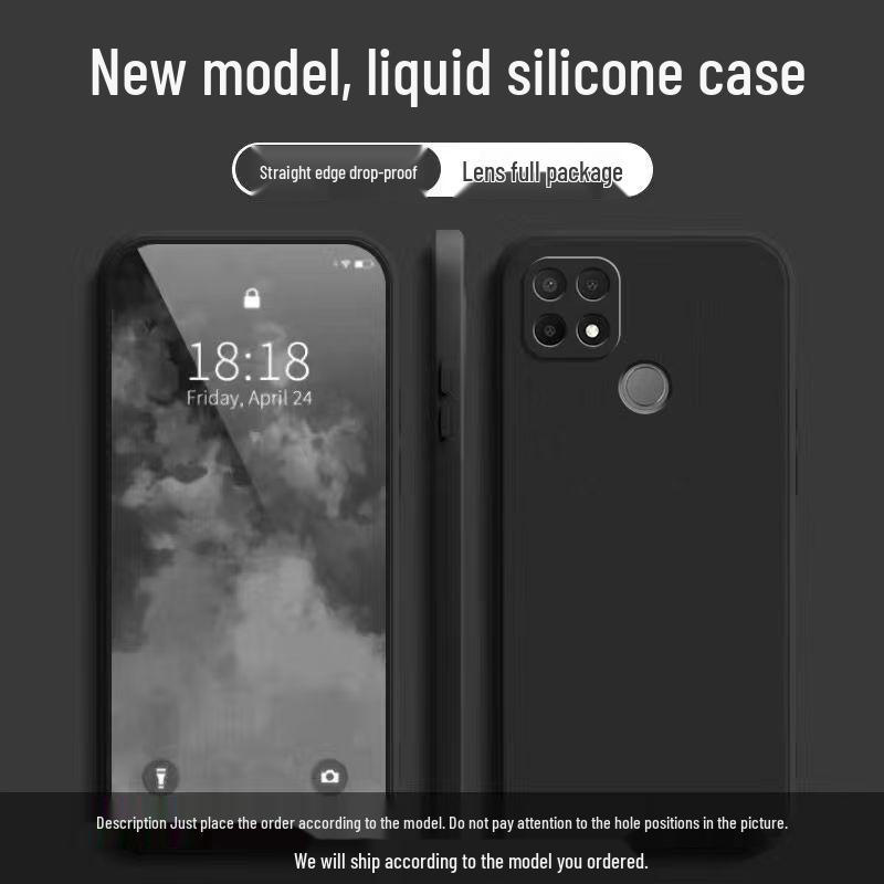 OPPO A35 Phone Case: Solid Color Liquid Full Coverage Anti-drop Soft Shell