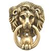 Mosiężne kołatki do drzwi Majestic Lion - Królewski akcent dekoracyjny - Wielokolorowe akcesoria do drzwi głównych