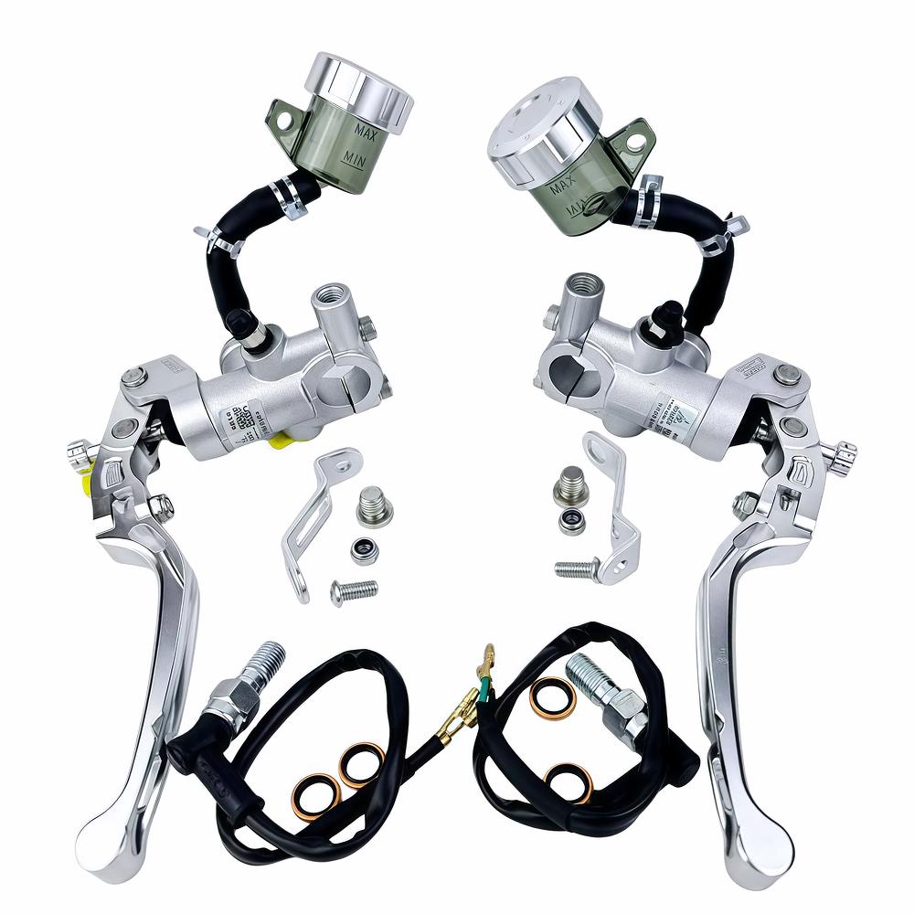 15mm Piston Motorcycle Foldable Clutch Brake Lever Anti-Drop CNC Aluminum  Adjustable Universal Modification Accessories Upgrade