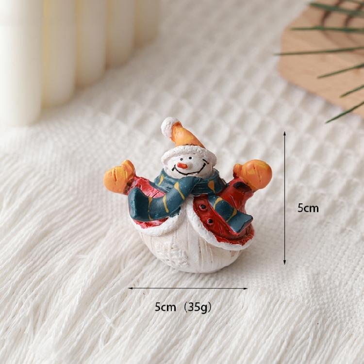 Decorazione Natalizia Ornamento Festa Casa Tavolo Finestra Espositore Ornamento Pupazzo di Neve Babbo Natale Figure 1pz