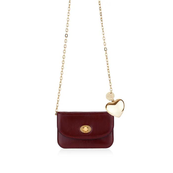 [Long Chain Heart Charm Strap]