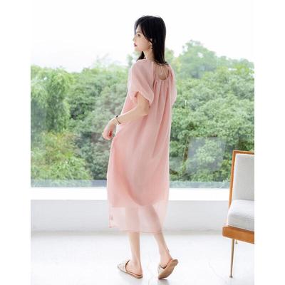 Mokana Urban Casual Mittellanges Kurzarmkleid
