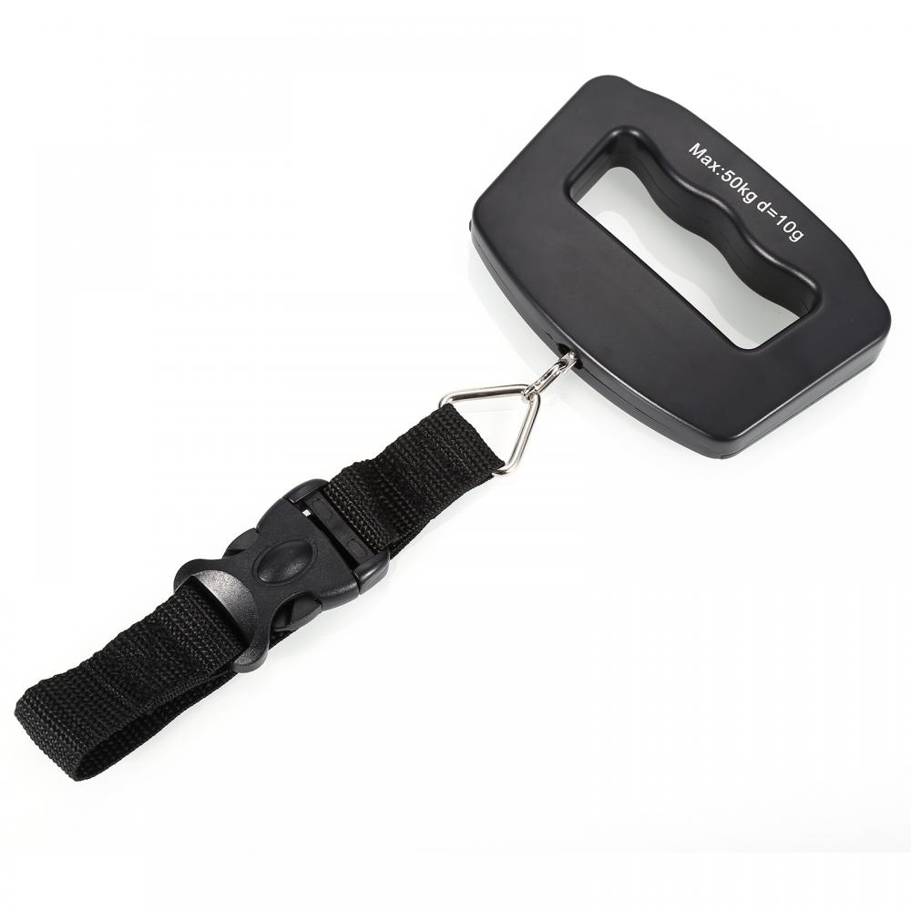 50kg/10g Digital Luggage Scale Electronic Portable HandHeld Suitcase Travel Weigh Electronic Travel Hanging Scale Bathroom Scale
