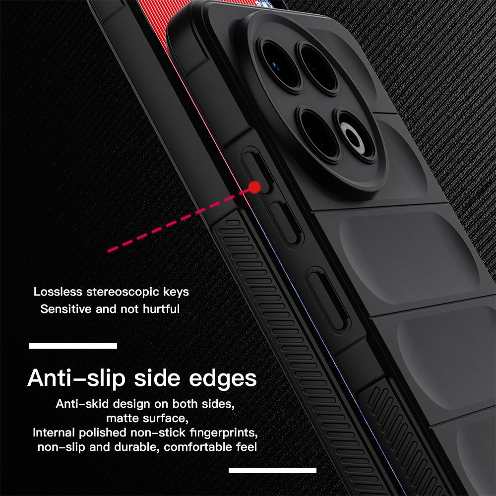 KEYSION Shockproof Matte Phone Case for TECNO Spark 30 Pro 4G Anti-skid Soft Silicone Phone Back Cover for Tecno Spark 20 Pro 4G