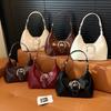 Women's Underarm Bag 2026 New High-End Sensation Niche Design PU Handbag Single Shoulder Handbag Casual Women's Handbag