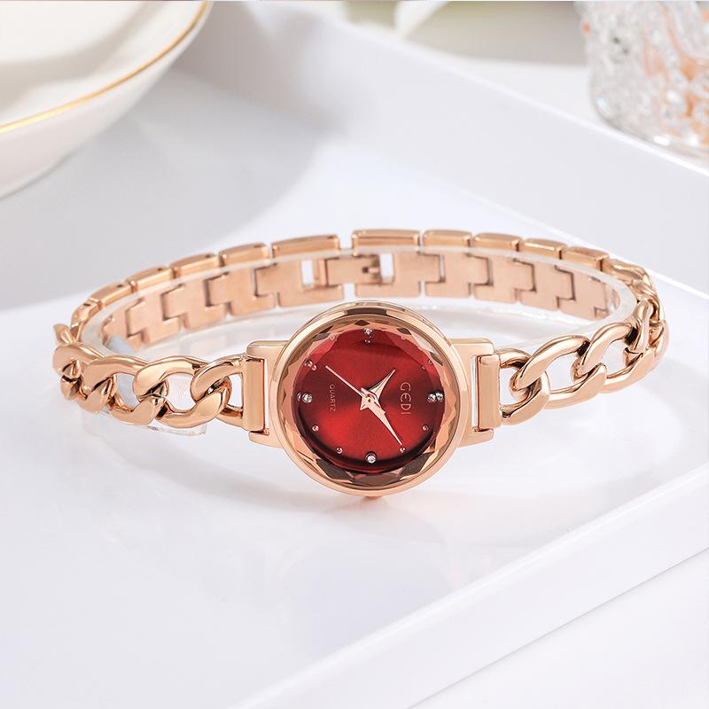 Gedi Fashion Gradient Dial Women's Denim Chain Waterproof Quartz Watch