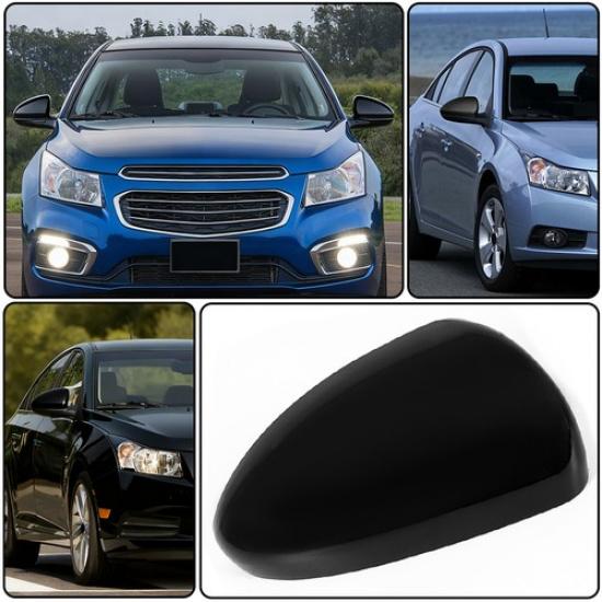 1PC Passenger Side Mirror Cover Cap Black For Chevrolet Cruze 2009-2016 US Model