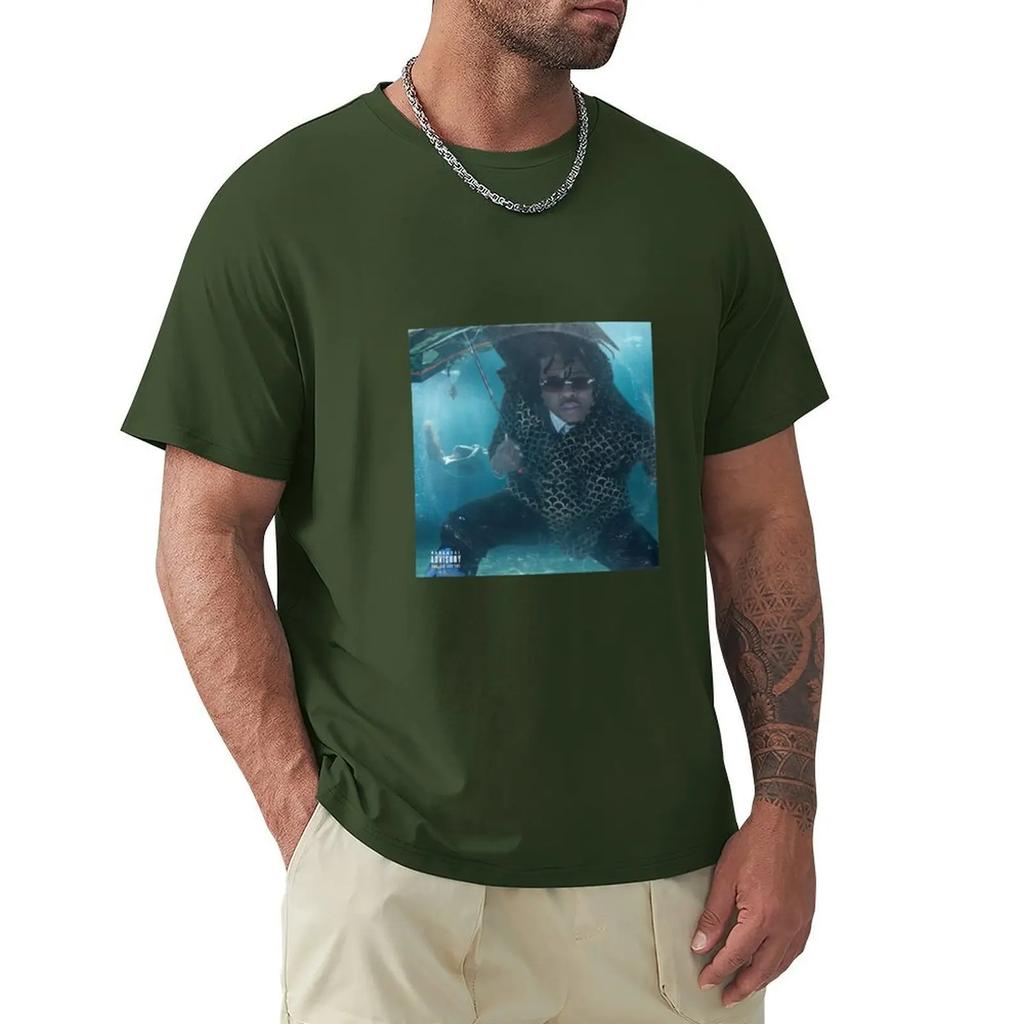 Gunna - Drip Gold Drown 2 cover T-Shirt hippie clothes funnys oversizeds boys whites clothing